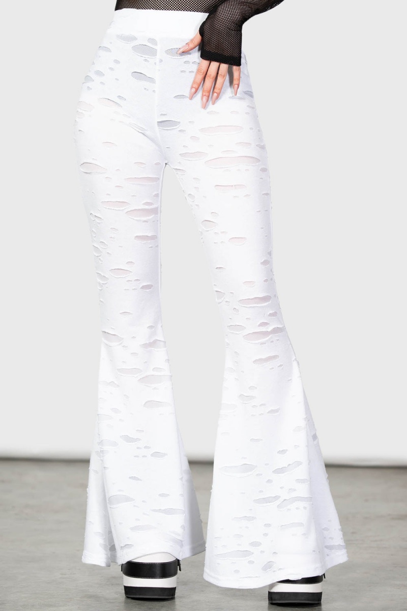 Killstar Biter Flares [WHITE] Bílé | ZJYWBD-340