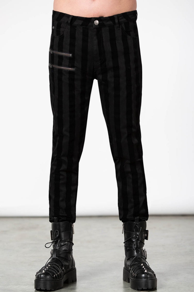 Killstar Blackjack Trousers Černé | GPWSJL-064