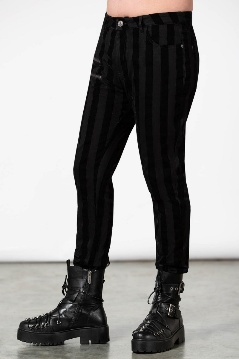 Killstar Blackjack Trousers Černé | GPWSJL-064