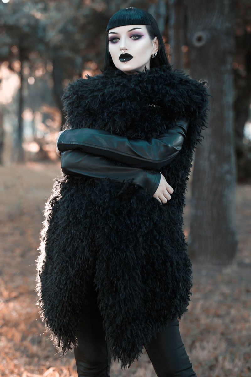 Killstar Blackwood Lure Coat Černé | BHMKLU-670