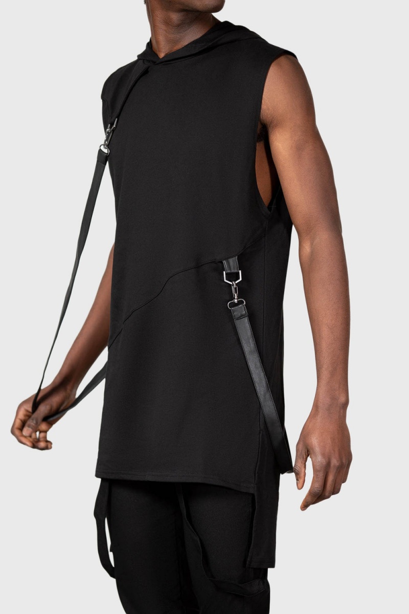 Killstar Blayze S Kapucí Vest Černé | NREJKG-215