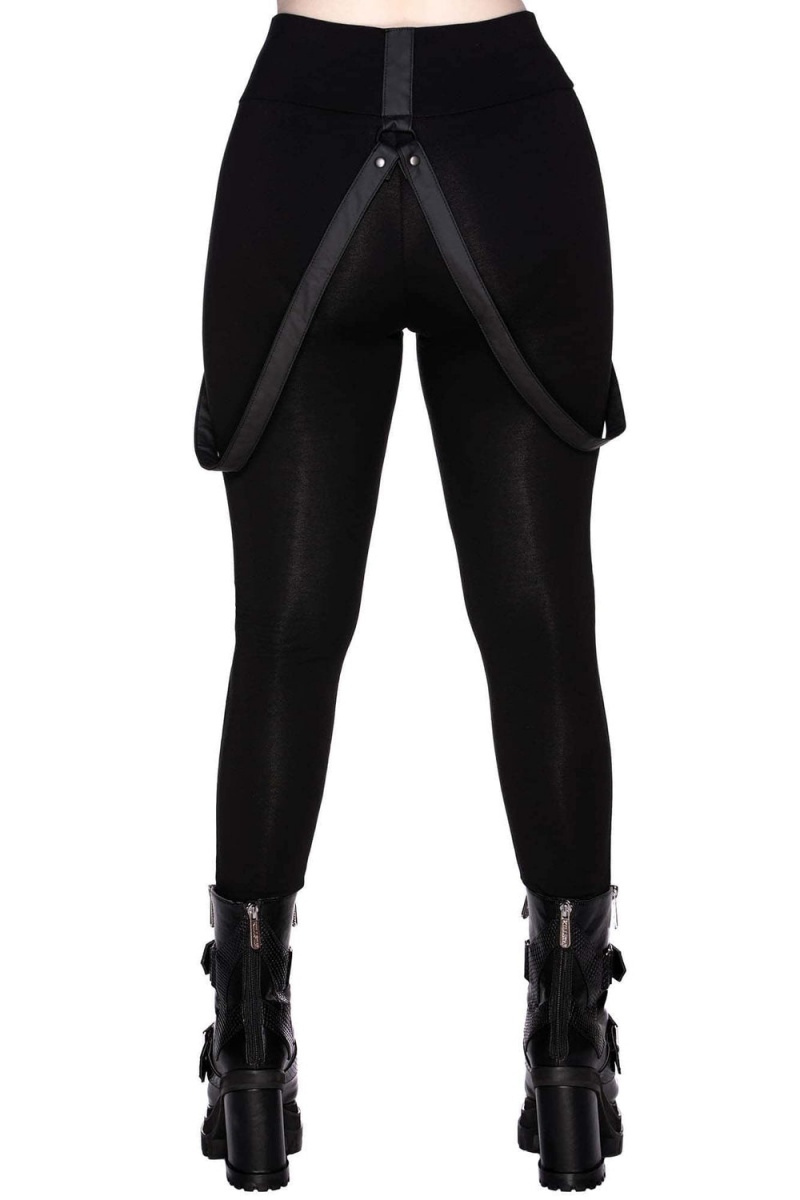 Killstar Bloodpact Leggings Černé | QBXICG-458