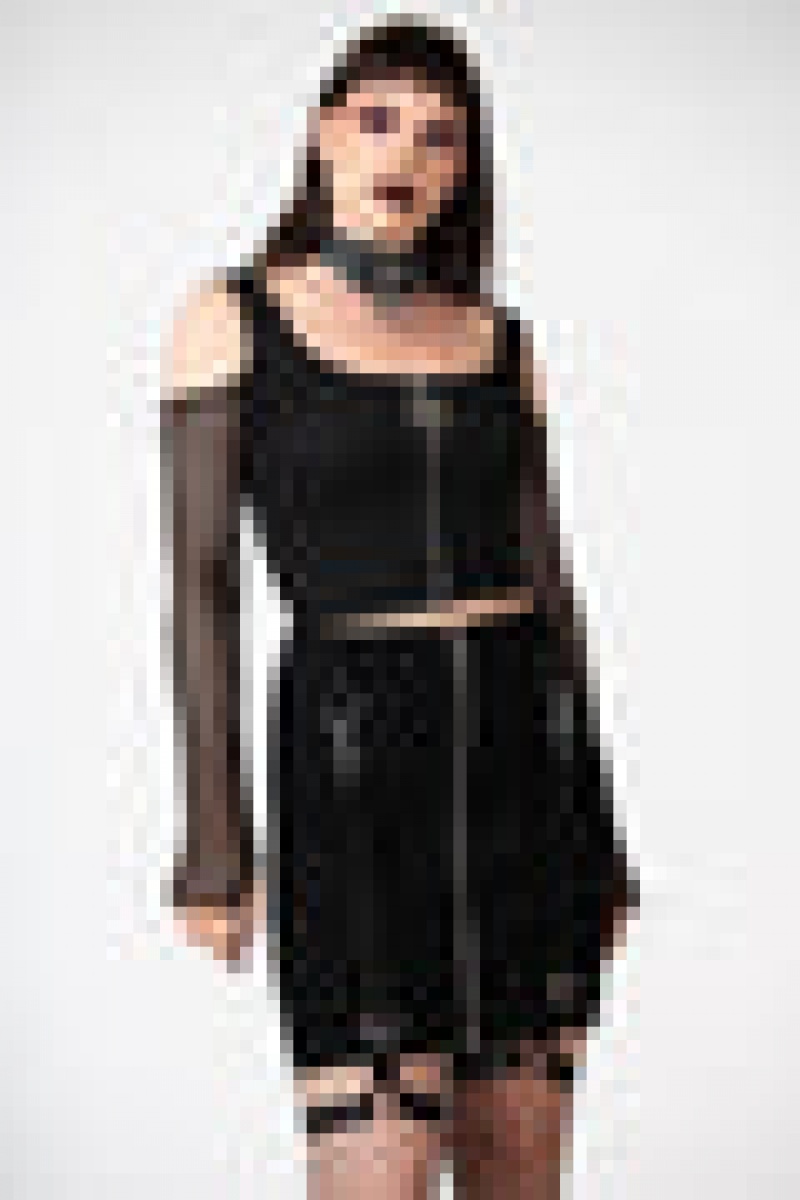Killstar Bound To Me Garter Skirt Černé | EOVKZQ-436