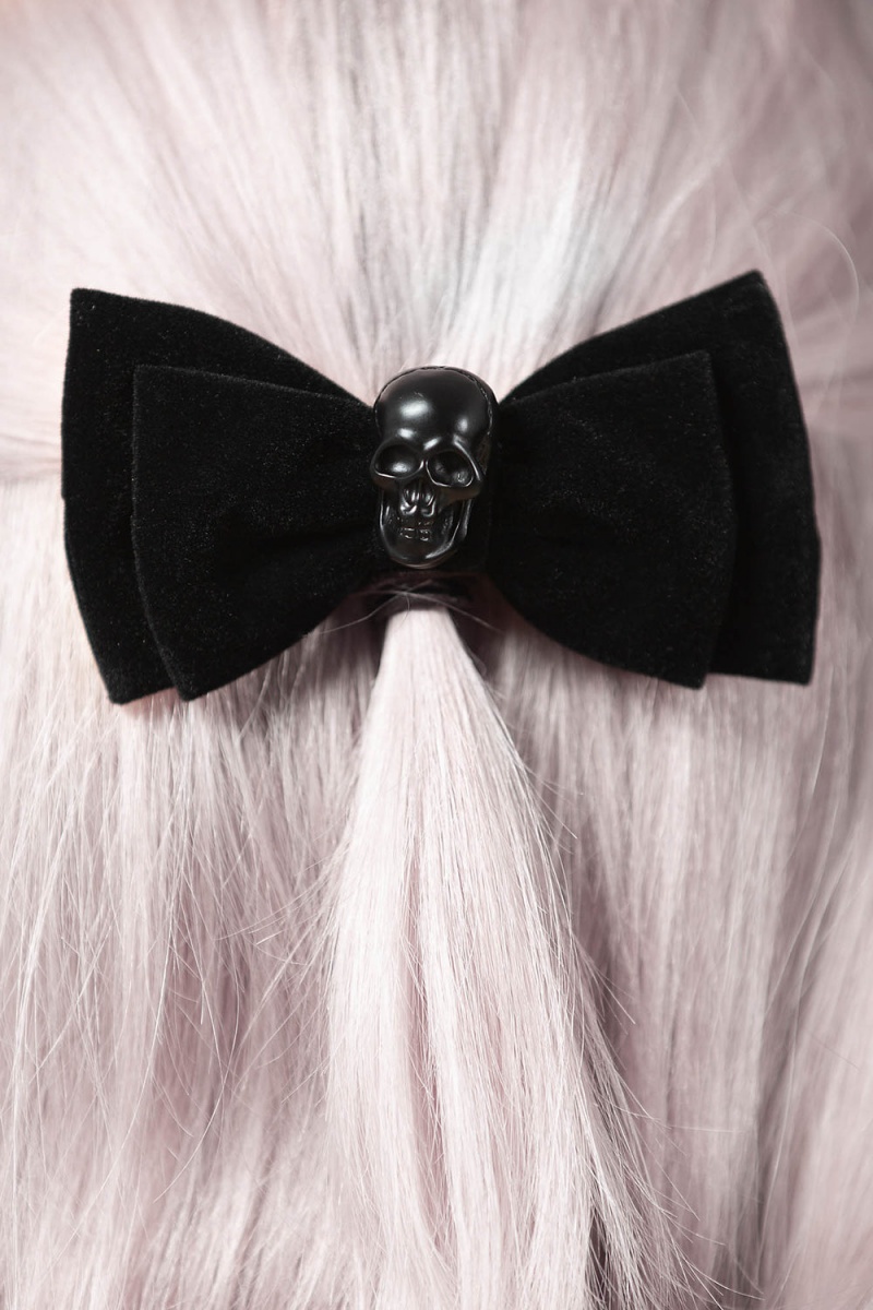 Killstar Bow Down Barrette Černé | OVCWHM-064