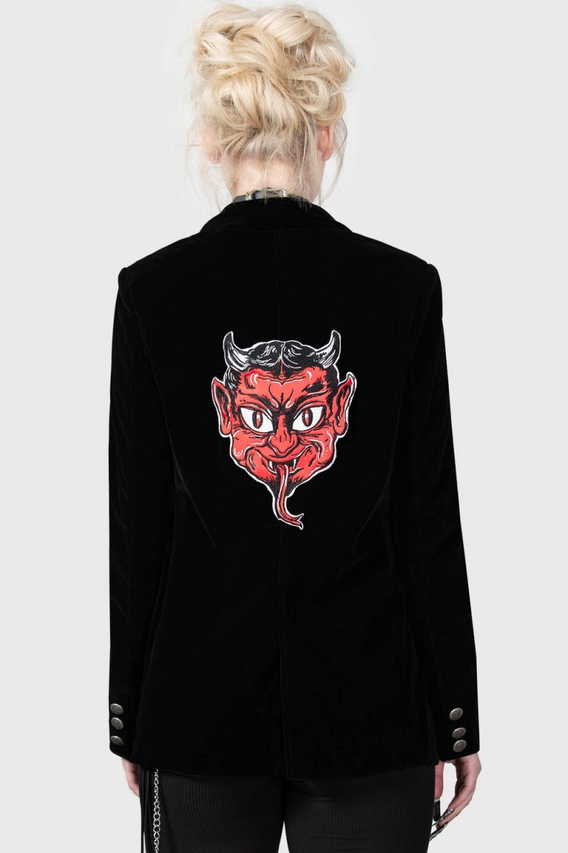 Killstar Brimstone Devil Patch Černé | OHTQRL-793