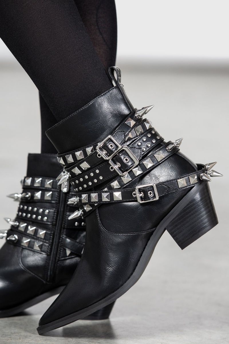 Killstar Callista Boots Černé | ZYHJNW-018