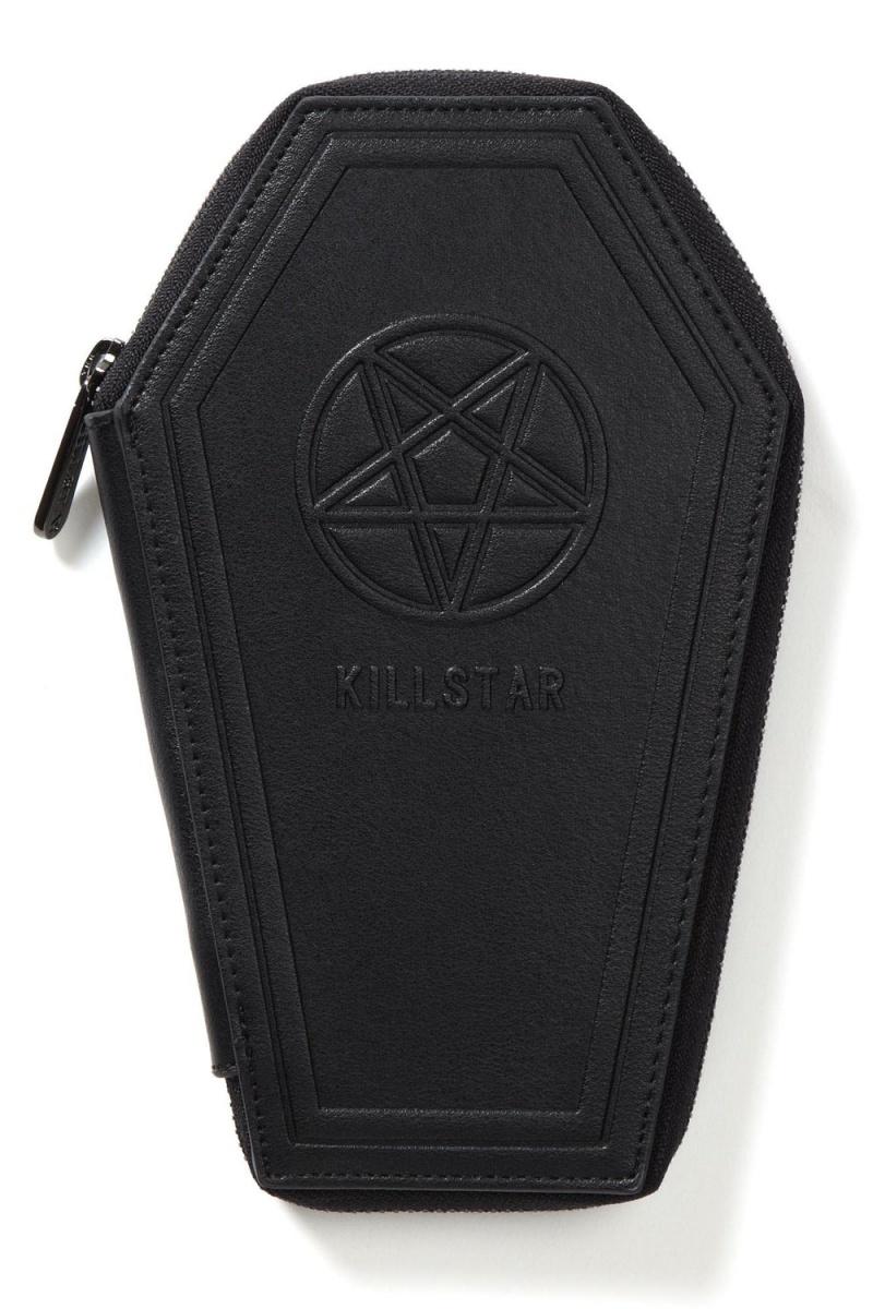 Killstar Casey Coffin Wallet [B] Černé | ZDIWTF-365