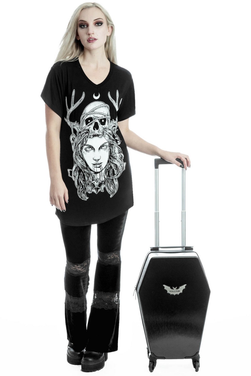 Killstar Casket Carry Case Černé | KRTAGX-861