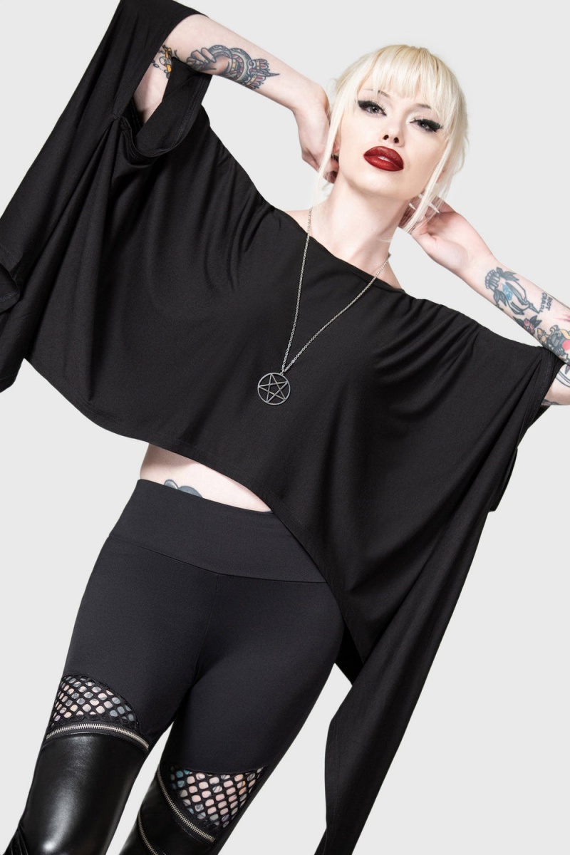 Killstar Celestial Bodies Top Černé | ACPFOD-257