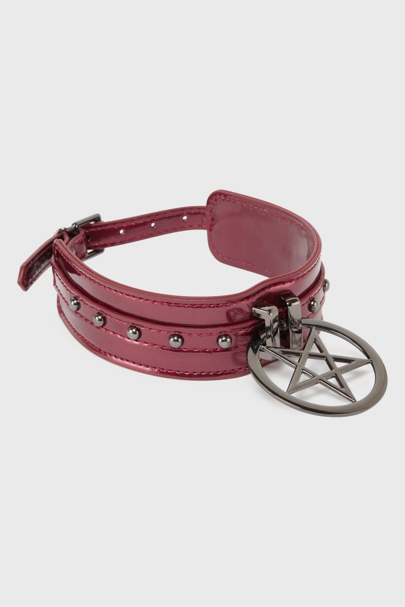 Killstar Chaos And Carnival Choker Červené | YFGQZN-351