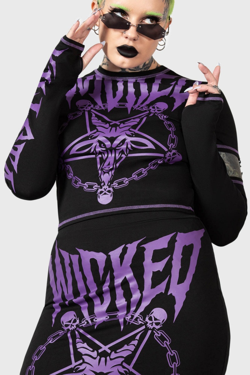 Killstar Charnel Top Černé | HPTLSB-240