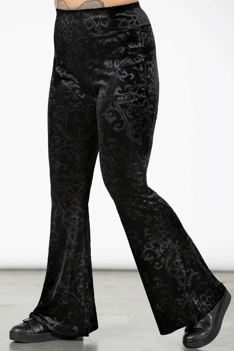 Killstar Chill Daze Jóga Pants Černé | JVZYLM-125