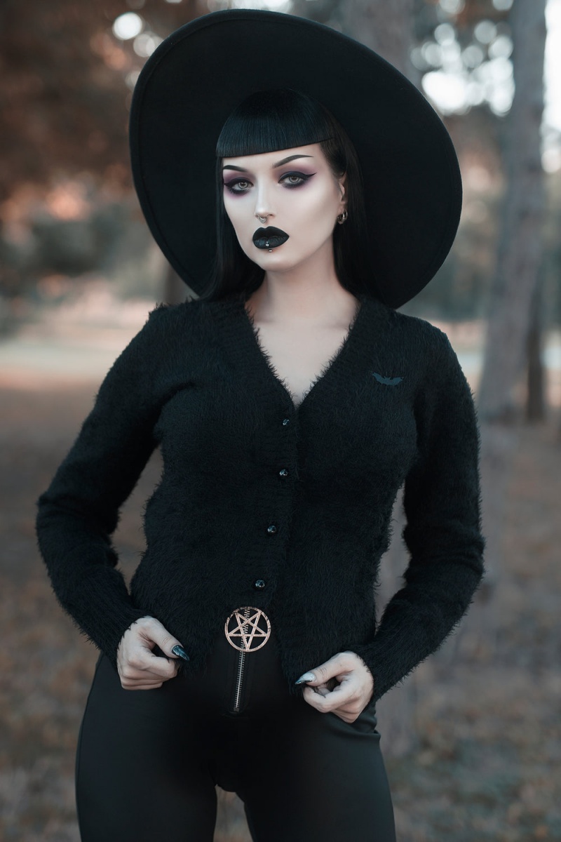 Killstar Chiroptera Cardigan Černé | JDOIVE-640
