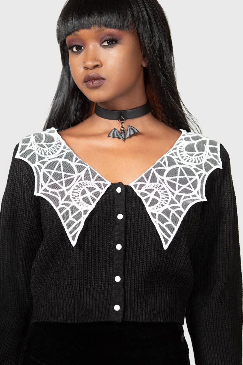 Killstar Clarita Chlo Cardigan Černé | YWHNFC-739