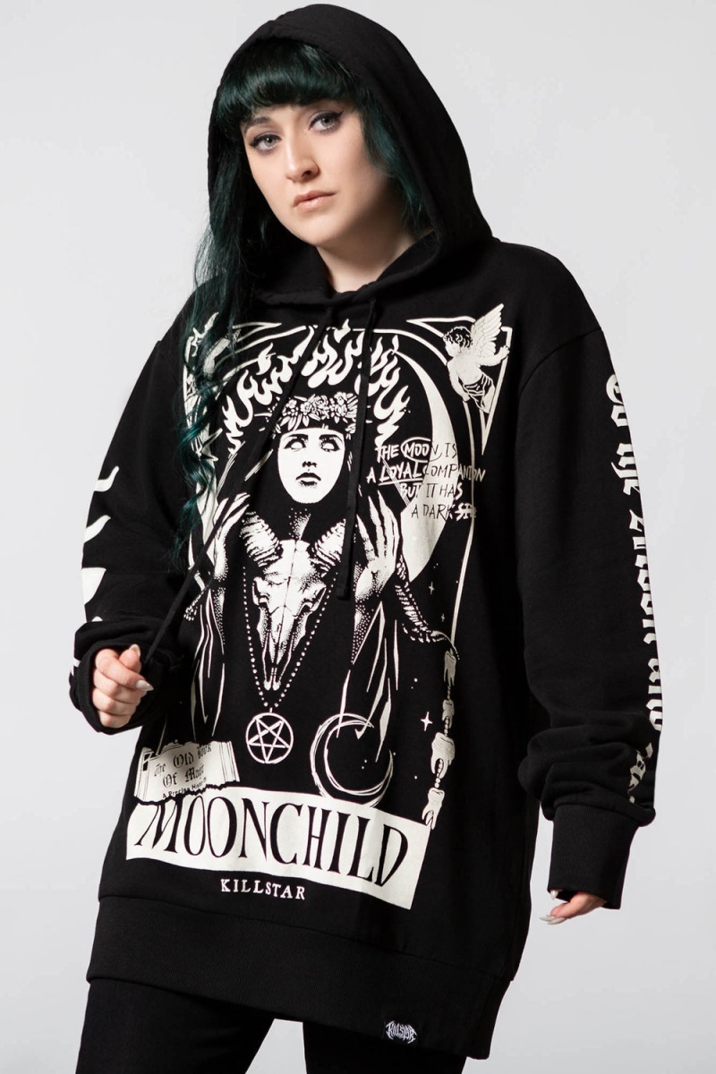 Killstar Companion Hoodie Černé | SIKYMP-742
