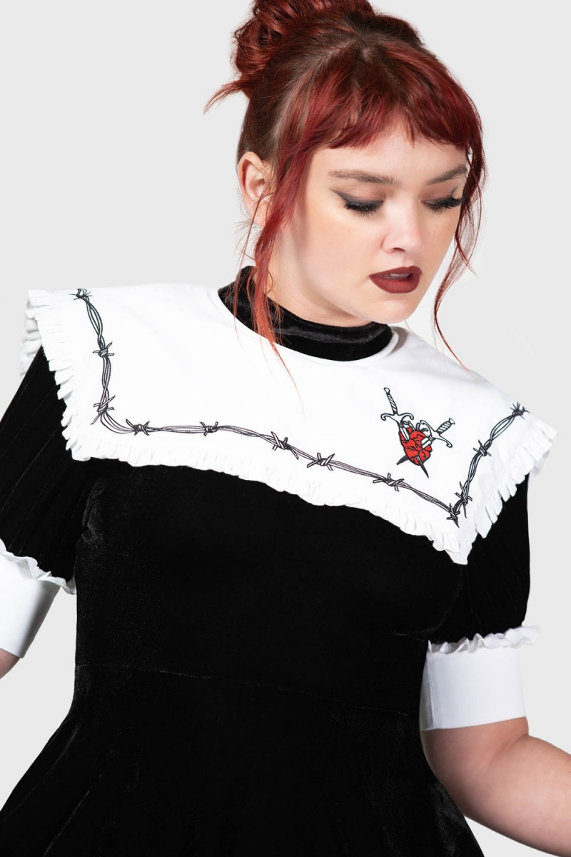 Killstar Cora Šaty Černé | LVBJCX-295