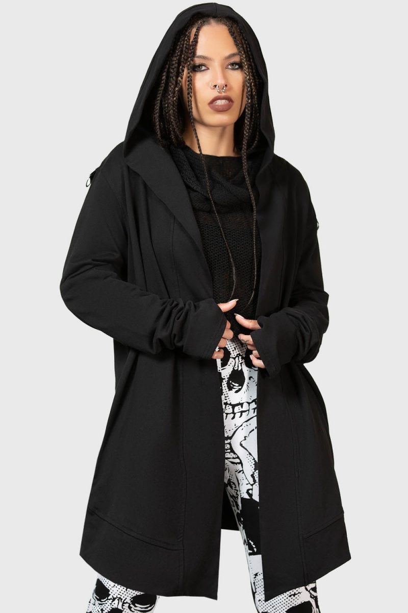 Killstar Corentine Cardigan Černé | OLDGEC-602