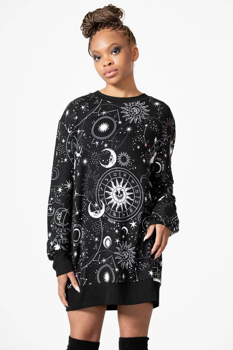Killstar Corvus Lounge Sweatshirt Černé | USGEJP-715