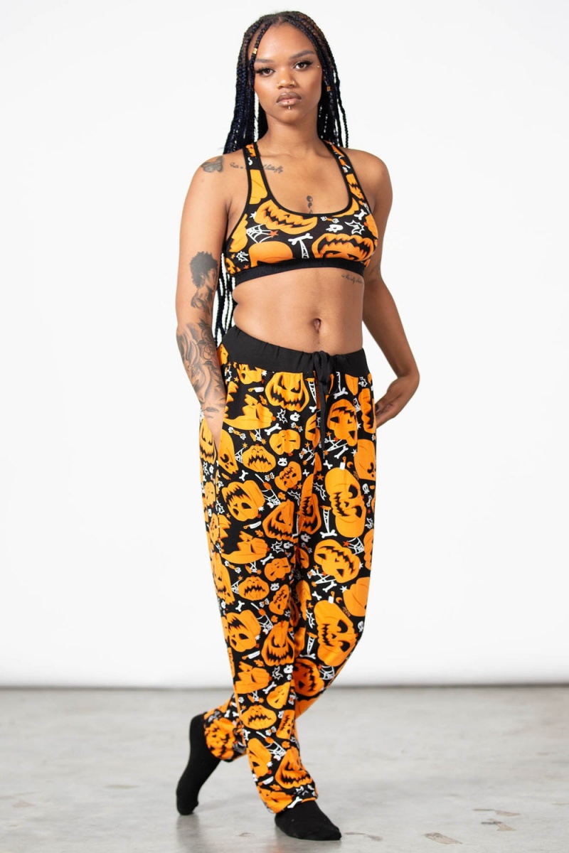 Killstar Creep It Real Sweatpants Černé | RZHNPO-968