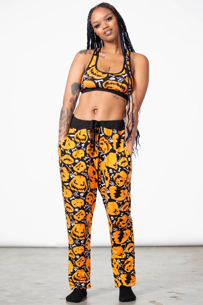 Killstar Creep It Real Sweatpants Černé | RZHNPO-968