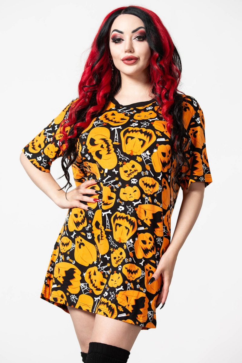 Killstar Creep It Real T-Shirt Černé | WOAMPB-819