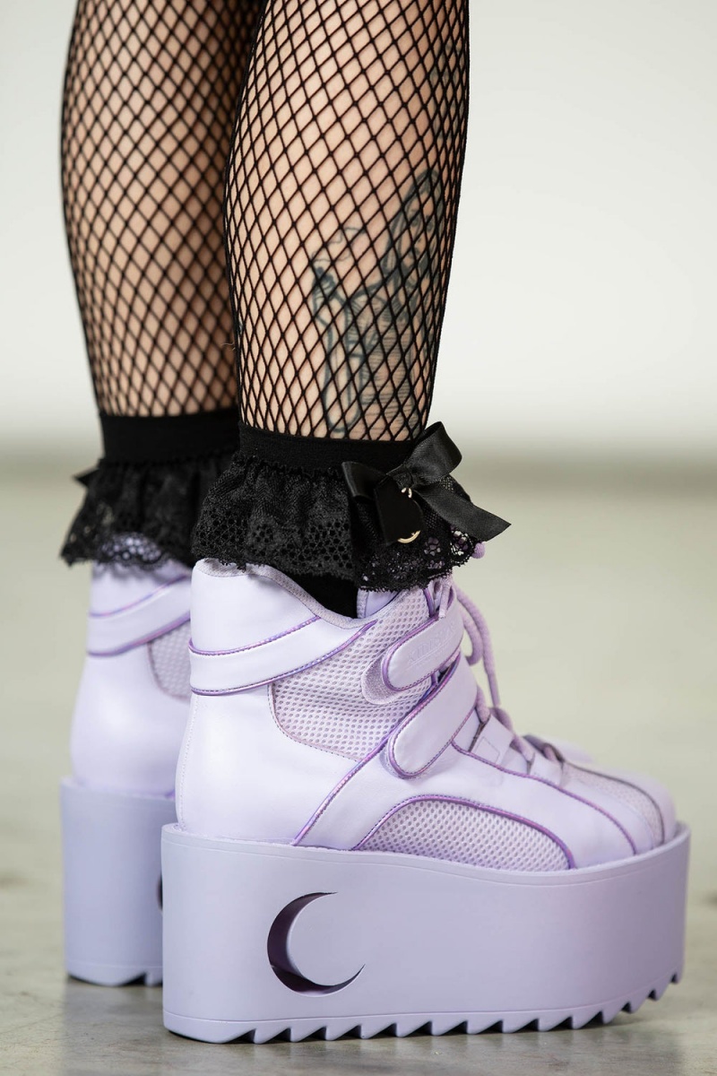 Killstar Crescent Night Platformy Trainers [LILAC] Lilac | JYOKNB-679
