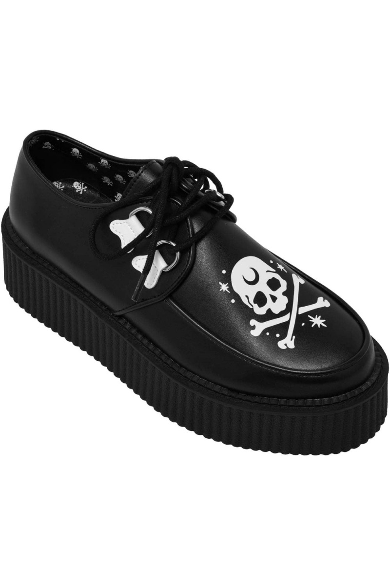 Killstar Crossbones Creepers Černé | TCPFMG-462