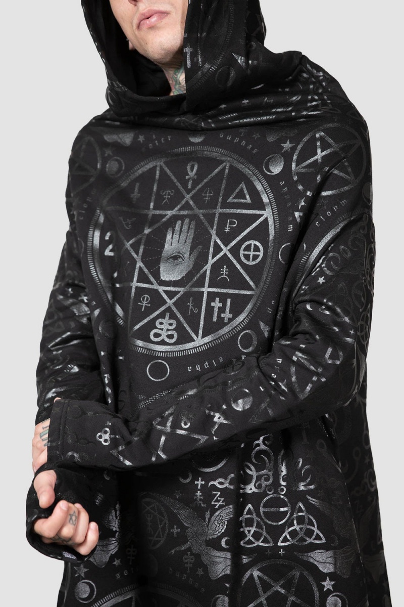 Killstar Cult Ritual Hoodie [B] Černé | LHBJSP-726