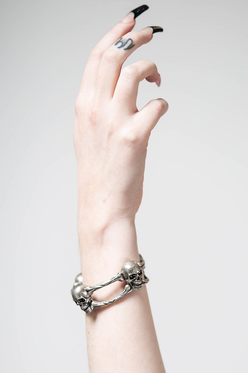 Killstar Curse On U Bracelet Stříbrné | ROXZWG-254