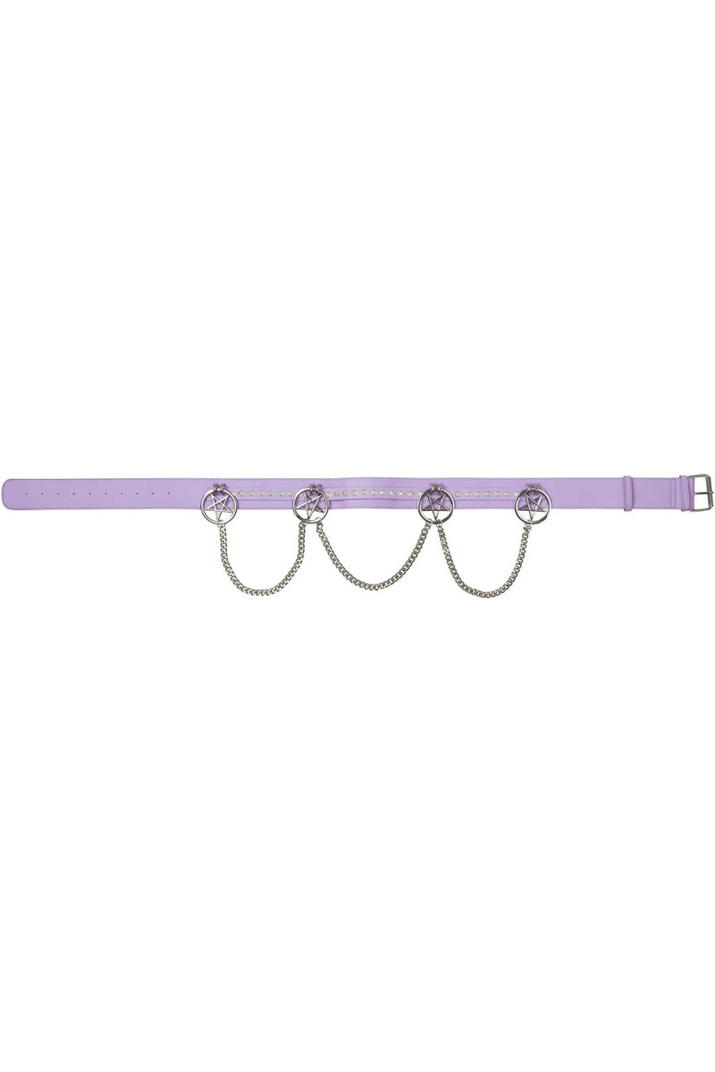 Killstar Curses Belt [LILAC] Lilac | XFWKNM-910