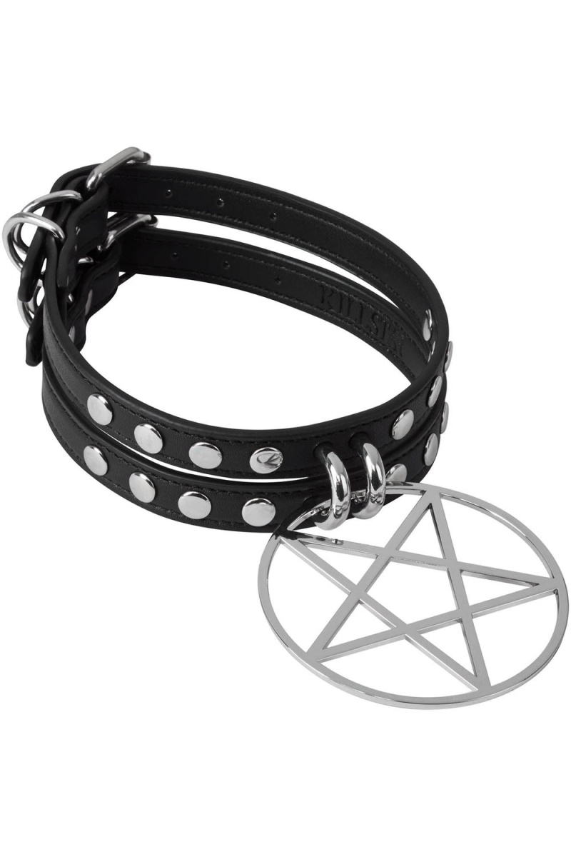 Killstar Cute But Psycho Choker [B] Černé | OAEHXJ-354