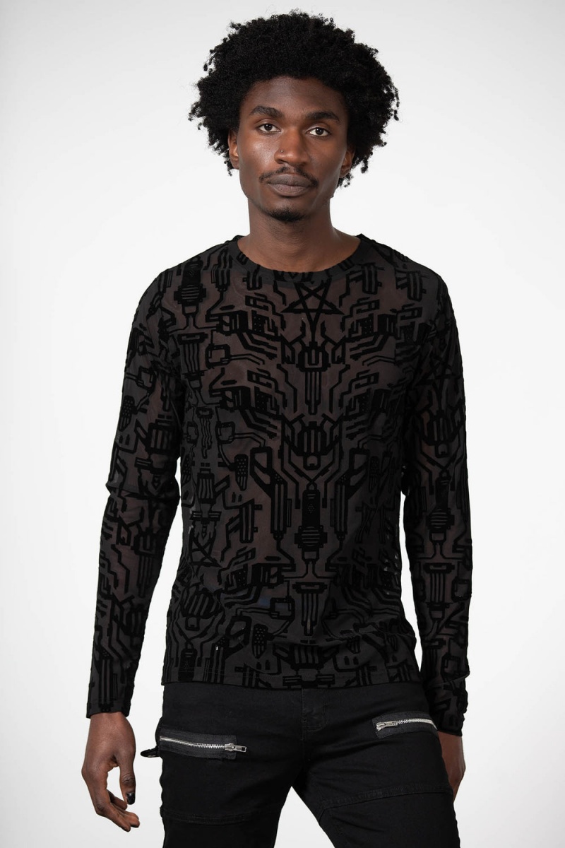 Killstar Cyborg Mesh Top Černé | SBWVLI-943