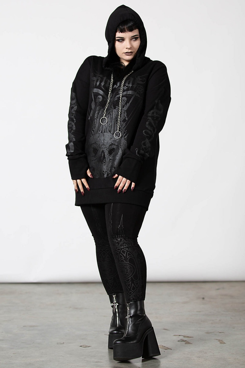 Killstar Damned Hoodie Černé | NEJOUY-629