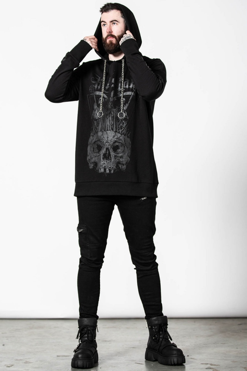 Killstar Damned Hoodie Černé | NEJOUY-629