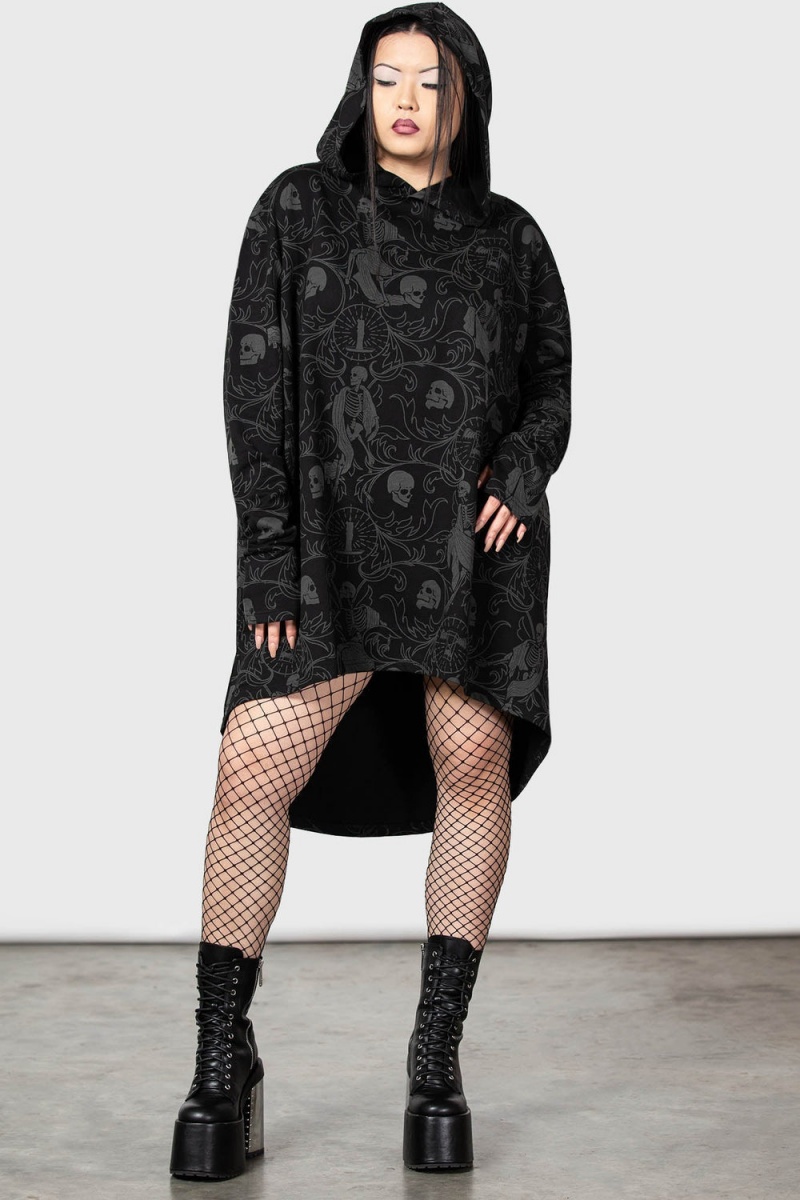 Killstar Danse Hoodie Černé | WAIGBO-126