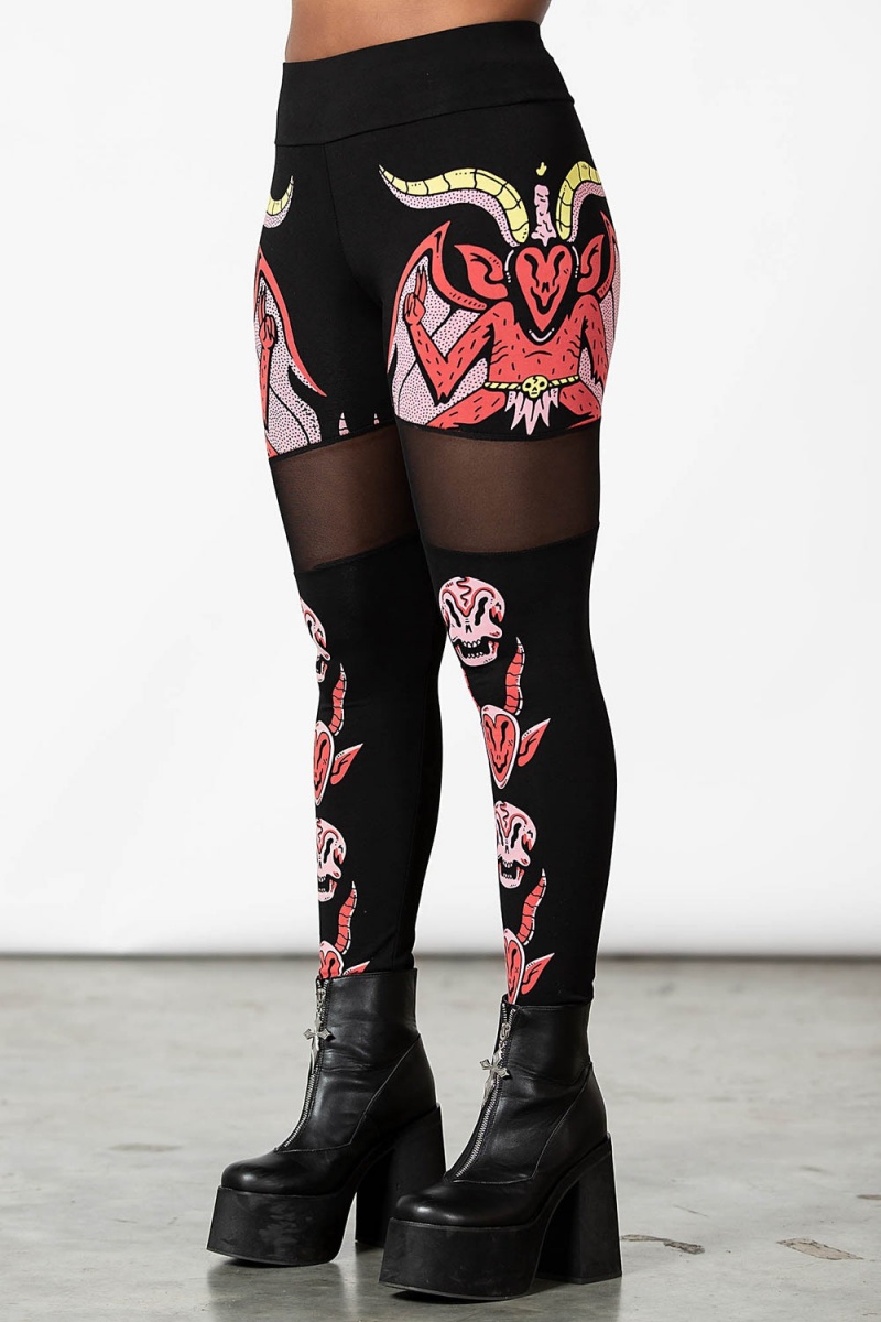 Killstar Daredevil Leggings Černé | YQWCJD-905