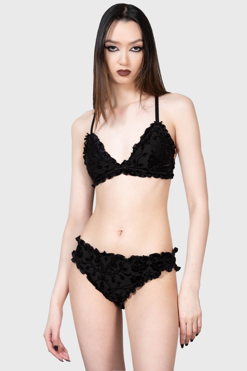 Killstar Dark Fairyland Bralet Černé | MXUYFB-196