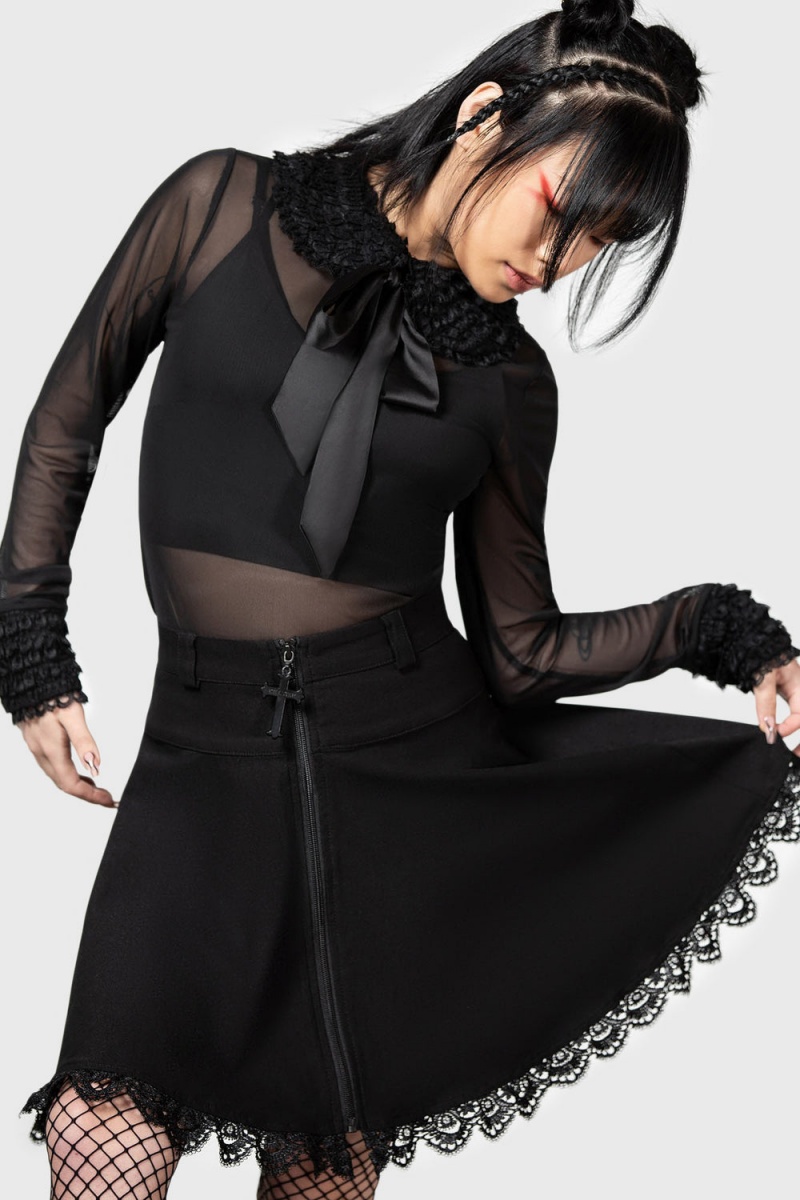 Killstar Dark Harvest Top Černé | BYXTPZ-482