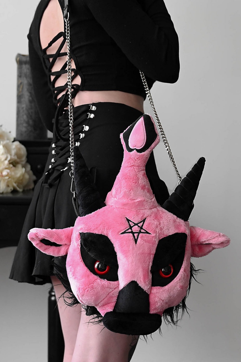 Killstar Dark Lord Handbag [BUBBLEGUM] Růžové | CPXKYG-198