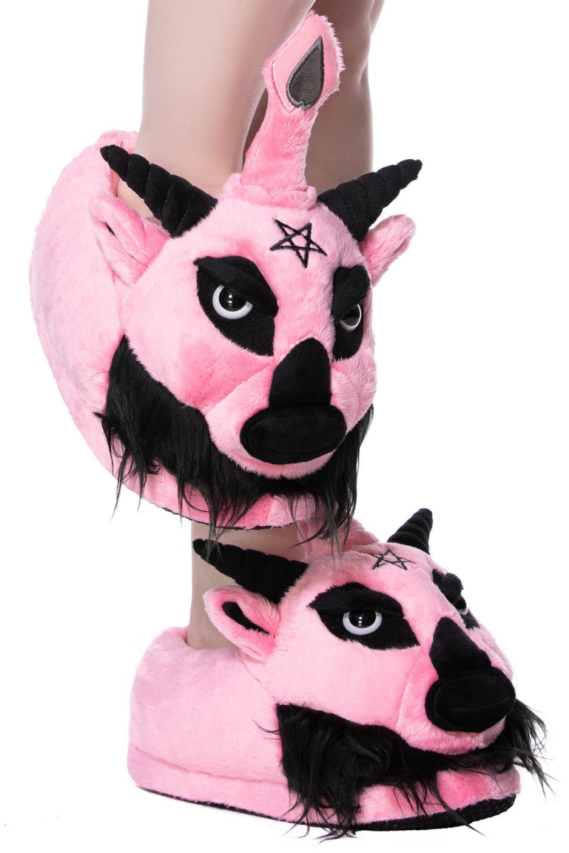 Killstar Dark Lord Slippers [BUBBLEGUM] Růžové | NWRUJS-680