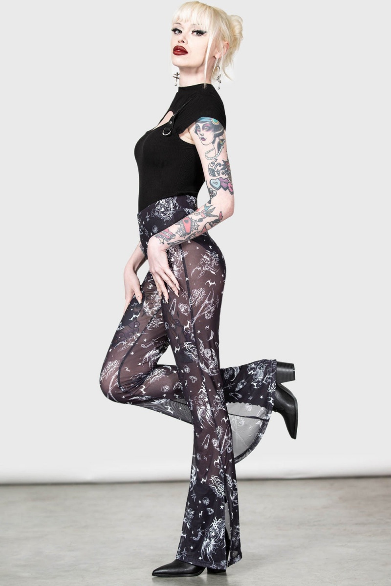 Killstar Dazed Skull Flares Černé | KUDICW-536