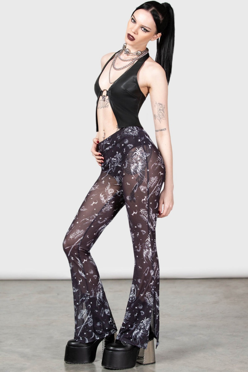 Killstar Dazed Skull Flares Černé | KUDICW-536