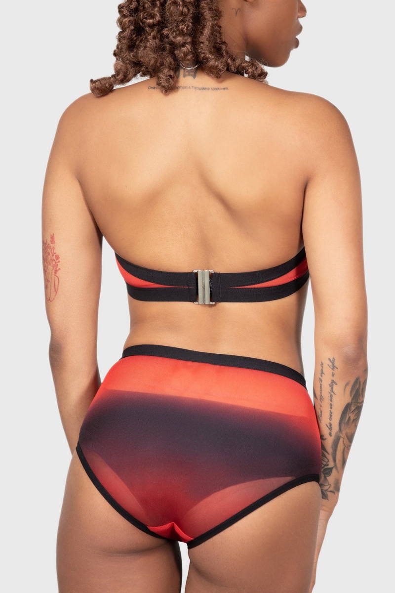 Killstar Dazzling Performance Bralet Červené | TNQWZC-180