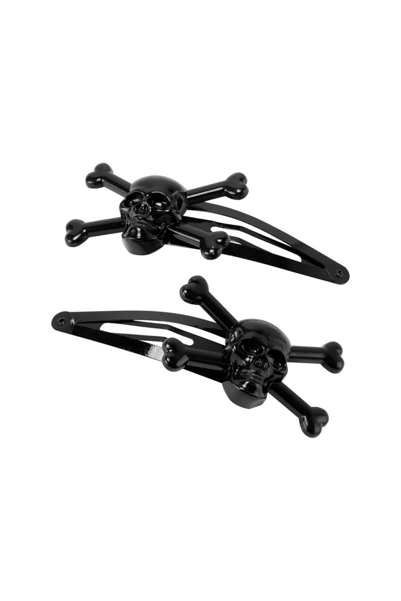 Killstar Dead Pretty Hair Clip Černé | IVFZAL-907