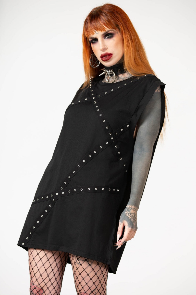 Killstar Dead Punch Vest Černé | DYKMVH-976
