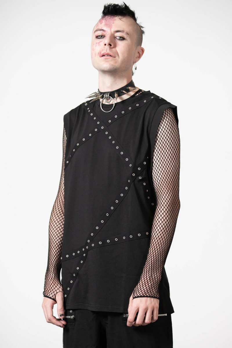 Killstar Dead Punch Vest Černé | DYKMVH-976