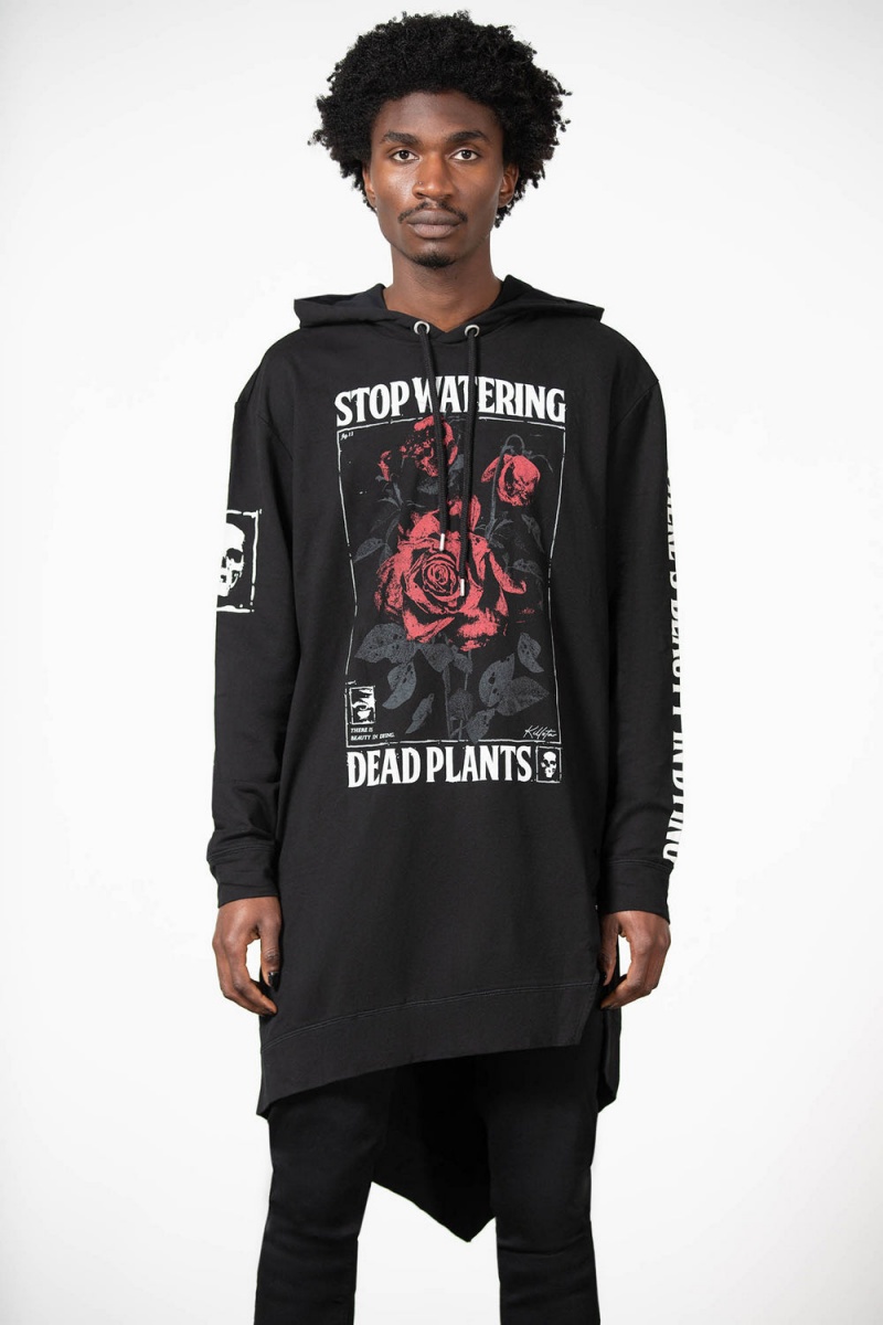 Killstar Dead Rose Hoodie Černé | RHAGTF-439
