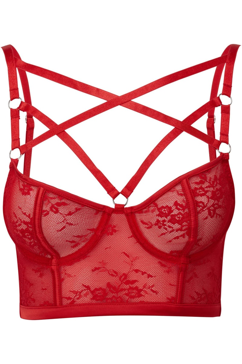 Killstar Deadly Attraction Bra [SCARLET] Červené | JUYDWF-375
