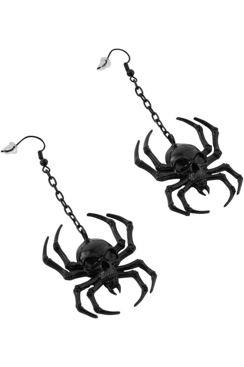 Killstar Deadly Earrings [B] Černé | NZGWVB-813