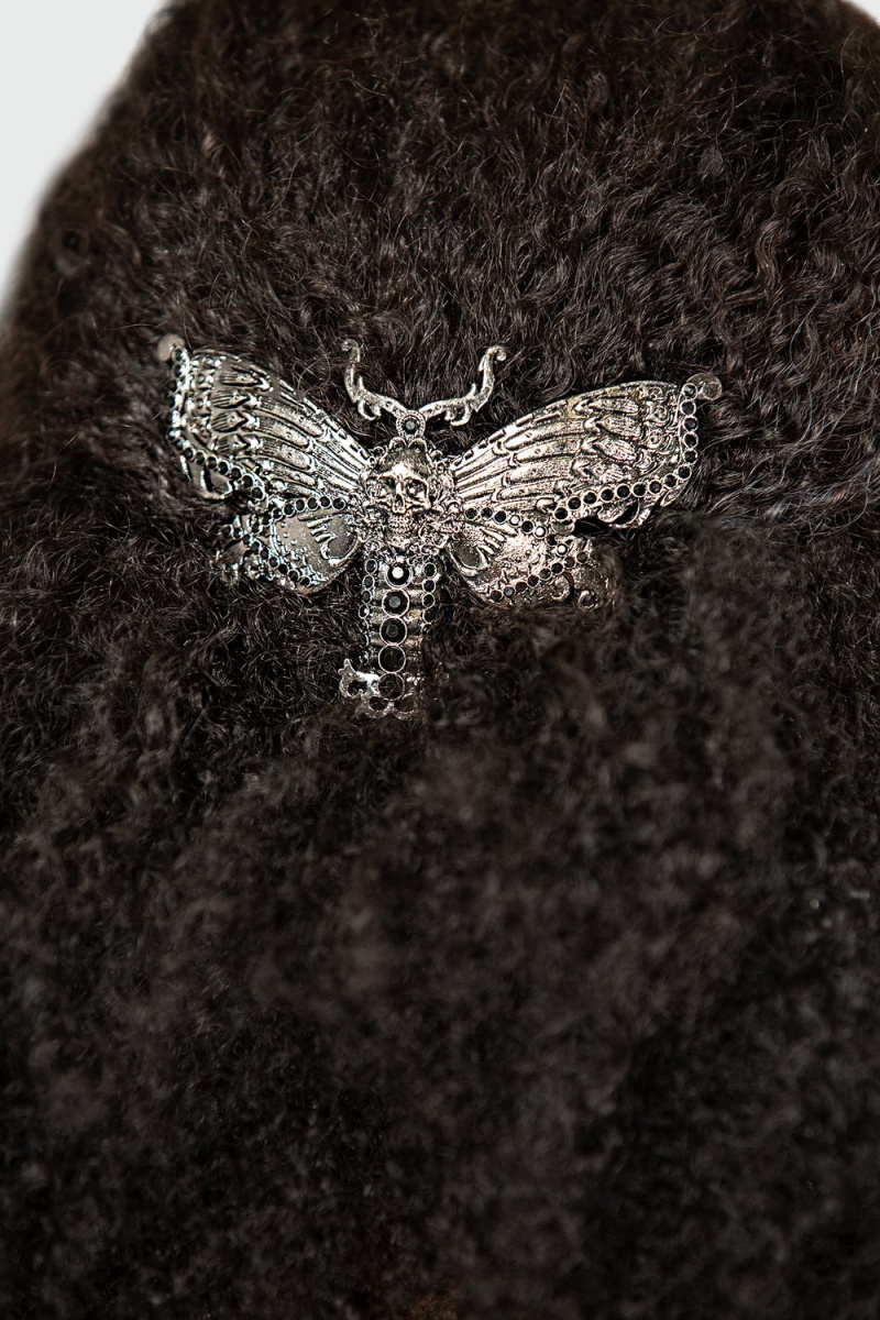 Killstar Death Moth Barrette [S] Stříbrné | XHJPQZ-938